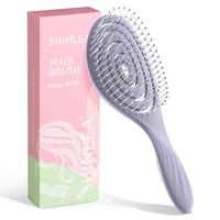 Detangle Hair Brush | Detangling Wet & Dry Spiral Hairbrush for Women, Men, Kids | Vented Detangler for Blow Drying | Glide T...