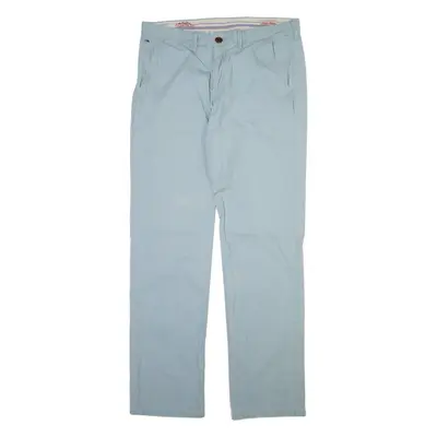TOMMY HILFIGER Mens Trousers Blue Regular Straight W34 L33