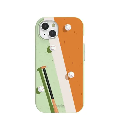 Sage Green Baseball Field iPhone 15 Case