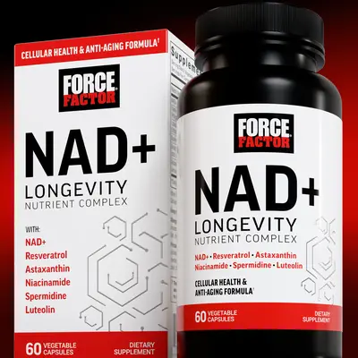 FORCE FACTOR NAD+ (NMN or Nicotinamide Riboside Alternative) with Resveratrol, Astaxanthin, Spermidine & Luteolin Complex, NA...