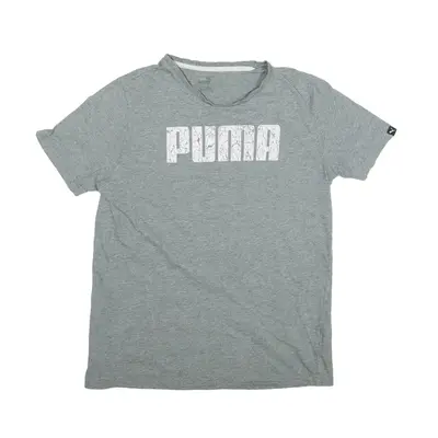 PUMA T-Shirt Grey Short Sleeve Mens M
