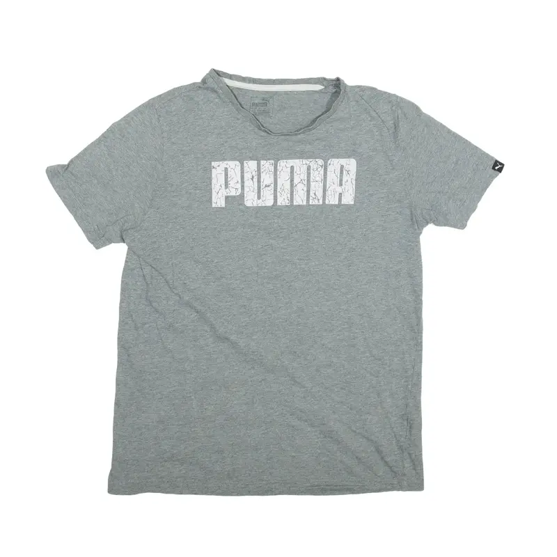 PUMA T-Shirt Grey Short Sleeve Mens M