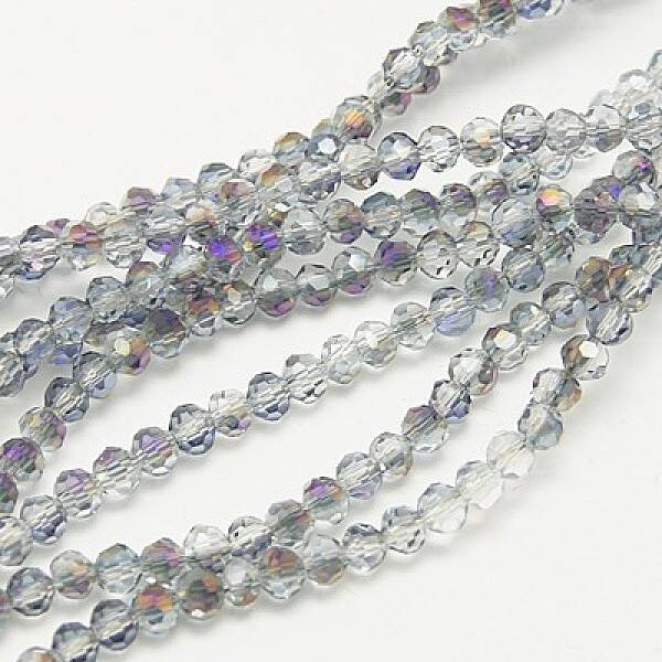 Electroplate Glass Beads Strands