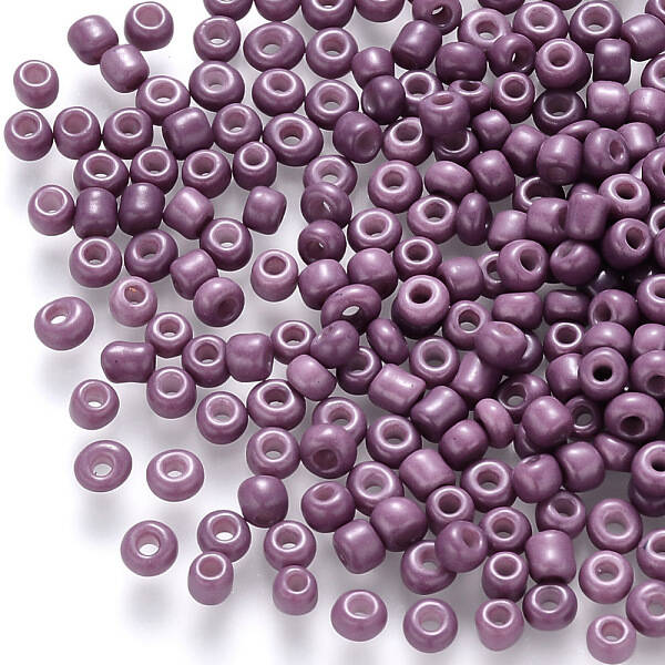 12/0 Baking Paint Glass Round Seed Beads