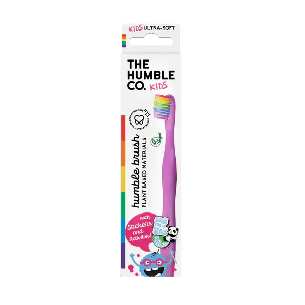 Humble Brush Kids - plant based PROUD edition, ultra-soft bristles