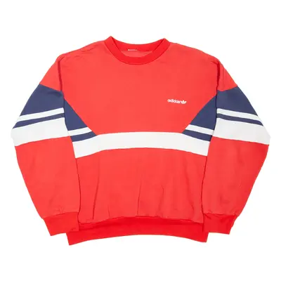 ADIDAS Mens Sweatshirt Red M