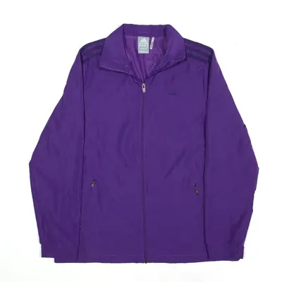 ADIDAS Shell Jacket Purple Womens UK 14
