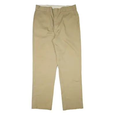 DICKIES 874 Workwear Mens Trousers Beige Regular Straight W38 L34