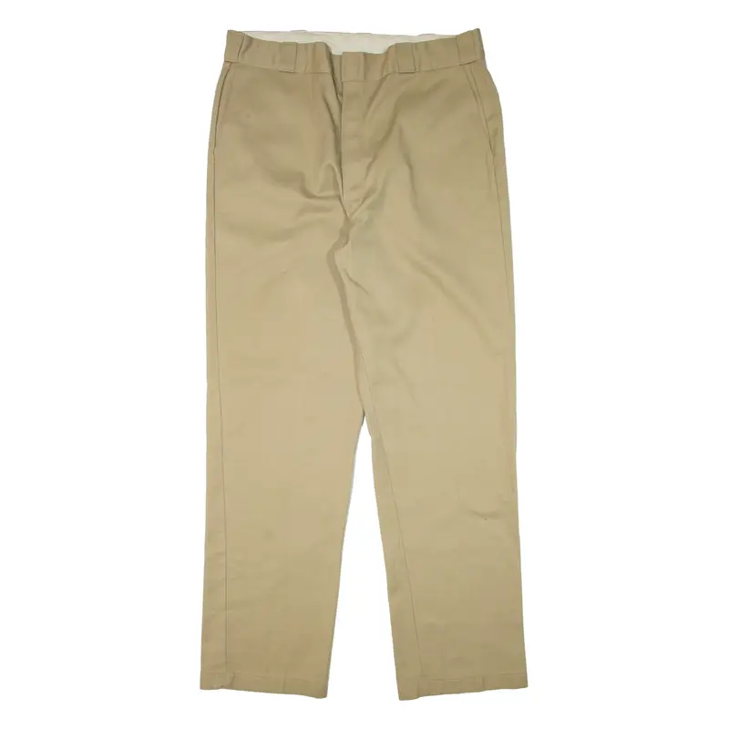 DICKIES 874 Workwear Mens Trousers Beige Regular Straight W38 L34