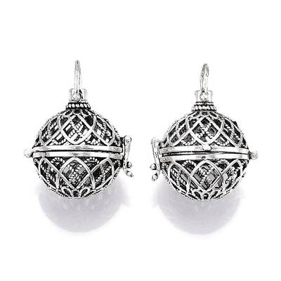 Rack Plating Brass Cage Pendants
