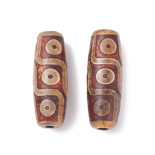Tibetan Style 9-Eye dZi Beads