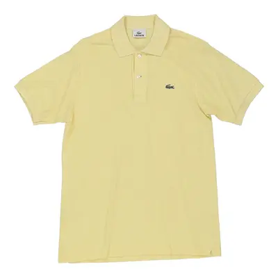 Lacoste Polo Shirt - Small Yellow Cotton