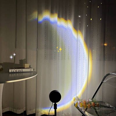 USB Moon Lamp LED Rainbow Neon Night Light INS Sunset Projector  Wall Atmosphere Lighting For Bedroom Home Decor