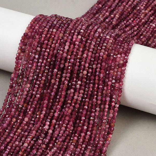 Natural Red Tourmaline Beads Strands