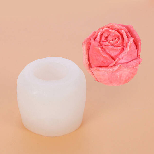 Rose Flower Shape DIY Candle Silicone Molds