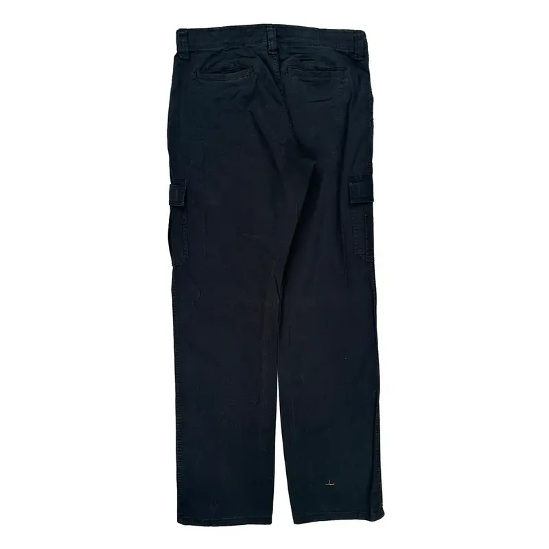 Relaxed Fit Wrangler Cargo Trousers - 34? Waist Black Cotton