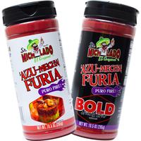 Azu-Mecha FURIA COMBO - Furia & Furia BOLD - Snack Seasoning - Sr. Michelado - Bottle Flavor Spice powder sr michel a do azum...