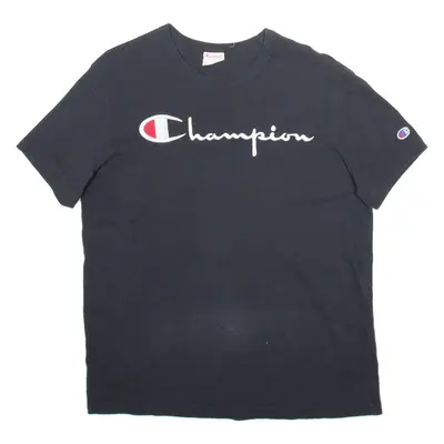 CHAMPION Mens T-Shirt Black S