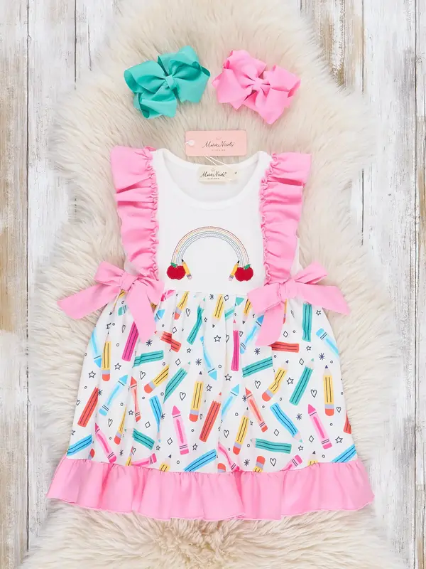 Crayon Sprinkles Ruffle Dress
