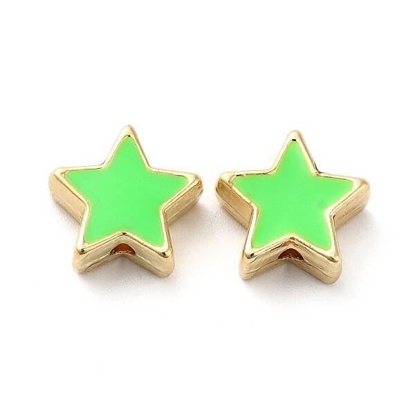 Rack Plating Alloy Enamel Beads