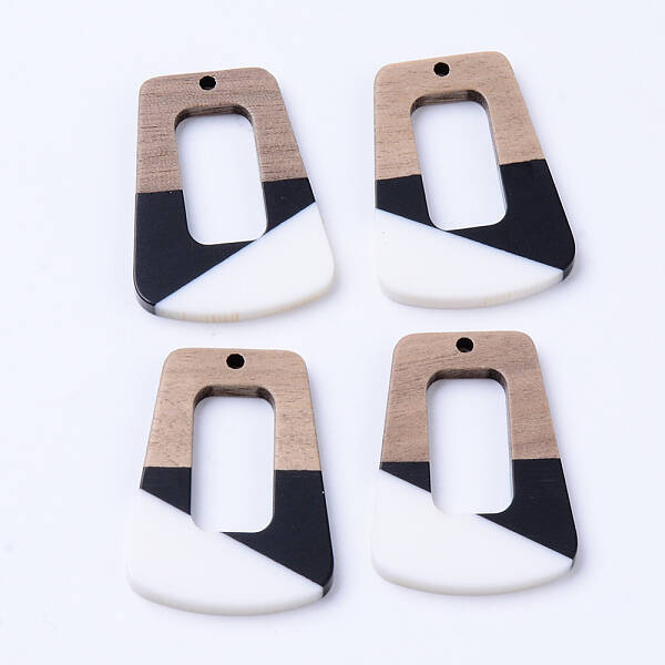 Resin & Walnut Wood Pendants
