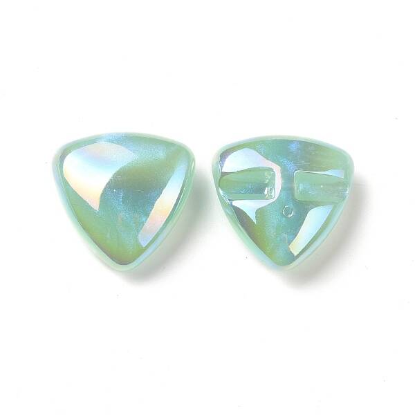 Rainbow Iridescent Plating Acrylic Beads