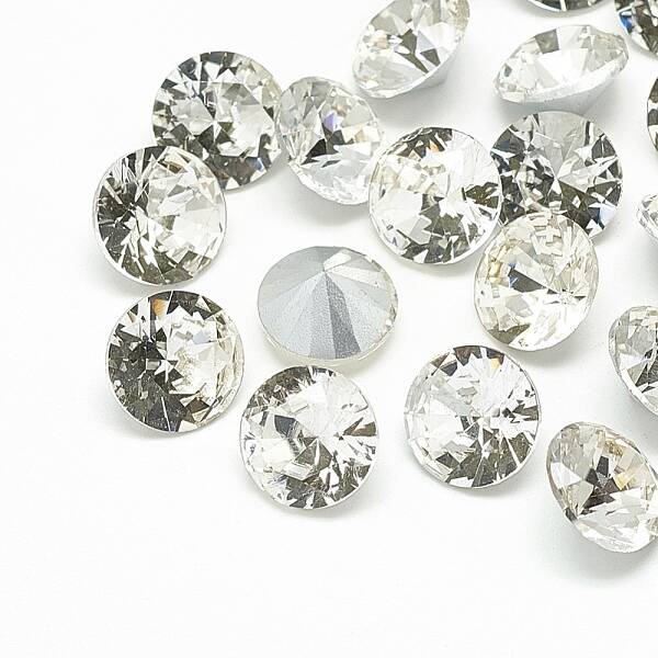 Pointed Back Glass Rhinestone Cabochons