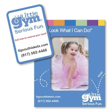 250 Promotional Rectangle Punch Out Picture Frame Magnet - 4x3.25
