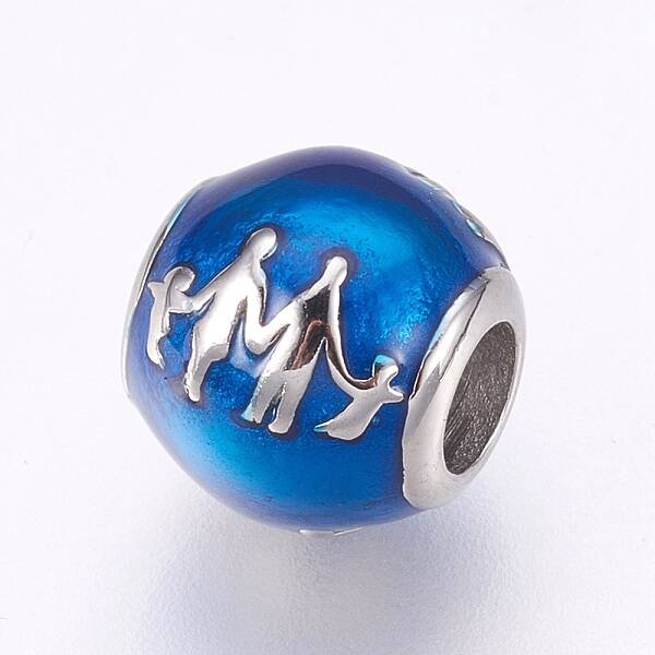 304 Stainless Steel European Beads