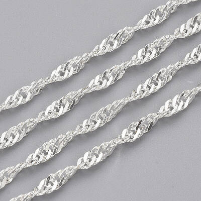 Soldered Brass Covered Iron Singapore Chains
