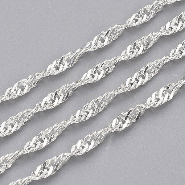 Soldered Brass Covered Iron Singapore Chains