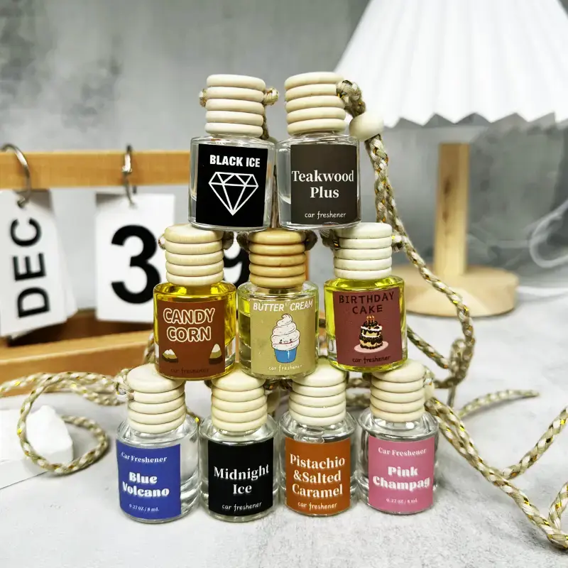 Car Air Fresheners Hanging Scent Oil Diffuser,8ML Nature Frangrance Friut Juciy Perfume Last Long Time With Three Scents For ...