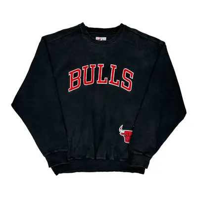 Chicago Bulls Majestic Nba Sweatshirt - XL Black Cotton Blend