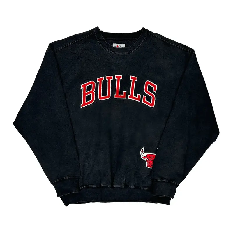 Chicago Bulls Majestic Nba Sweatshirt - XL Black Cotton Blend