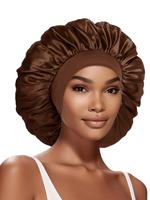 Solid Color Elastic Hair Bonnet, Hair Care Cap, Gifts for Her, Casual Comfortable Sleeping Hat, Hair Wraps, Sleep Bonnets, So...