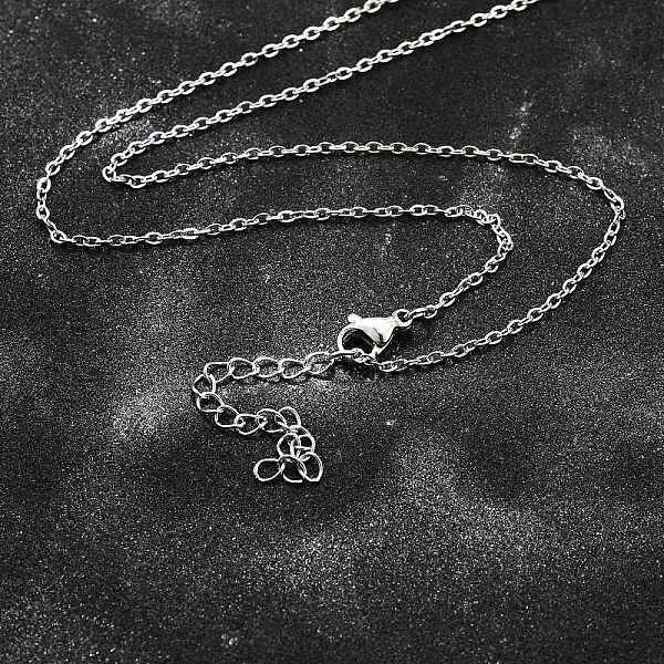 Non-Tarnish 304 Stainless Steel Cable Chain Necklace