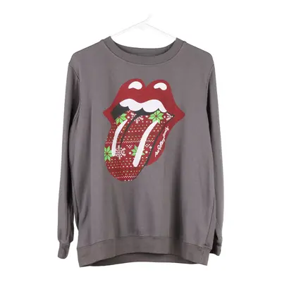 Rolling Stones Sweatshirt - Large Grey Cotton Blend