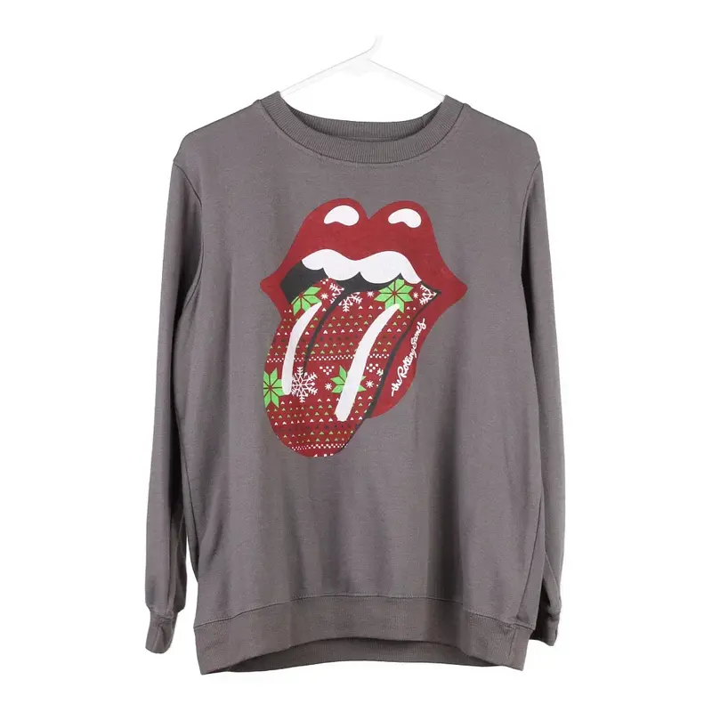 Rolling Stones Sweatshirt - Large Grey Cotton Blend