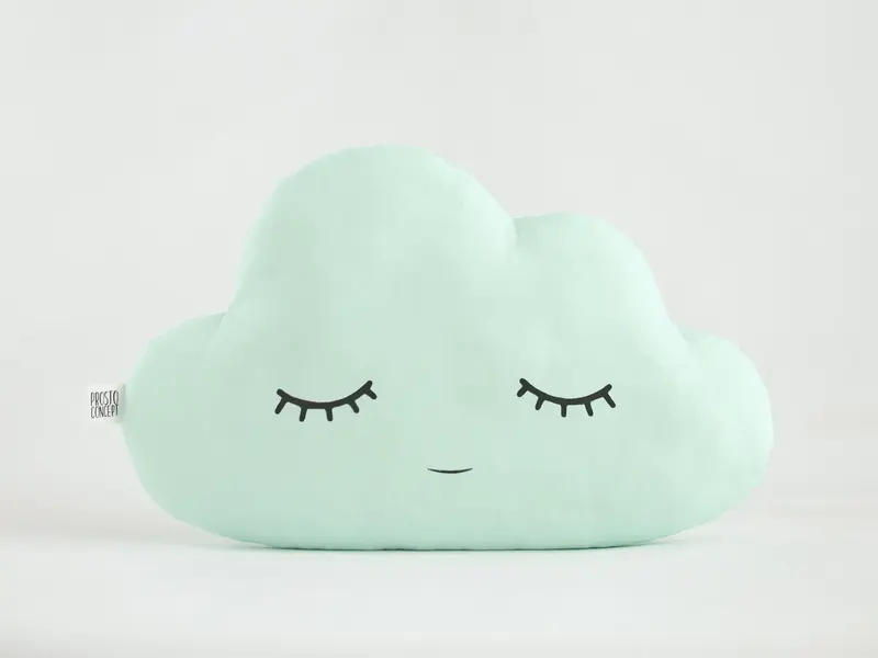 Green Mint Cloud Pillow