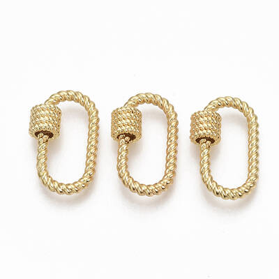 Brass Screw Carabiner Lock Charms