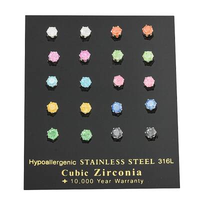 304 Stainless Steel Stud Earrings