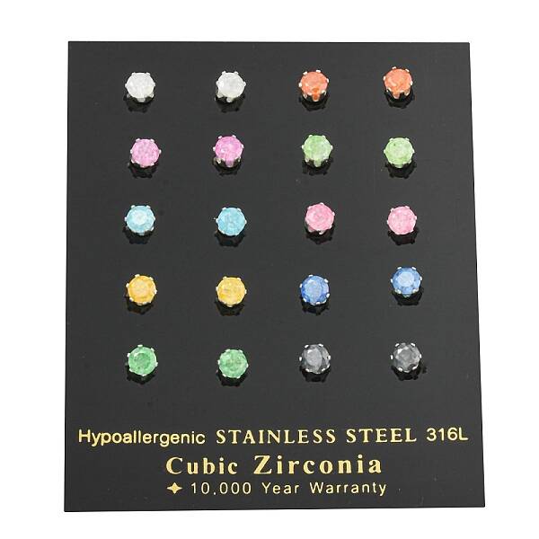 304 Stainless Steel Stud Earrings