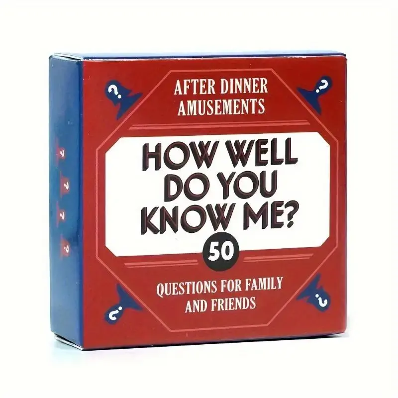 How Well Do You Know Me? Party Game Card, 1 Box Fun Party Game Card for Family & Friends, Perfect for Birthday Parties & Holi...