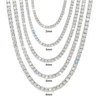 Moissanite Tennis Necklace 3-5MM 16-22 Inch