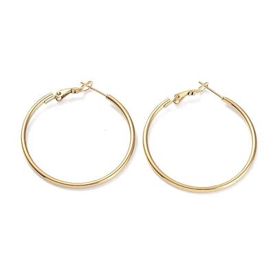 Ring 304 Stainless Steel Hoop Earrings for Women Men
