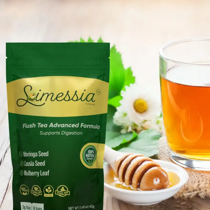 Robutop Simessia Tea - Natural Digestive Support  Herbal Blend with Lotus Leaf Cassia Seed Mulberry Leaf Moringa Seed & Green...