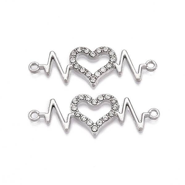 Alloy Rhinestone Links connectors