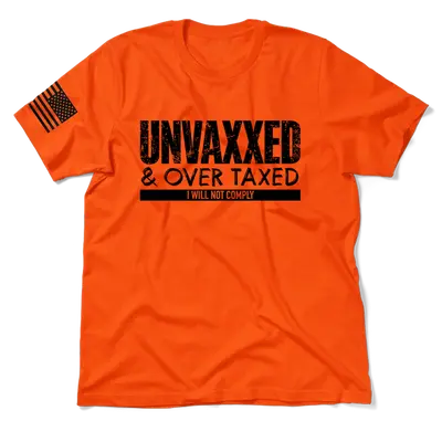 Over Taxxed - Safety Orange Hi-Vis T-Shirt