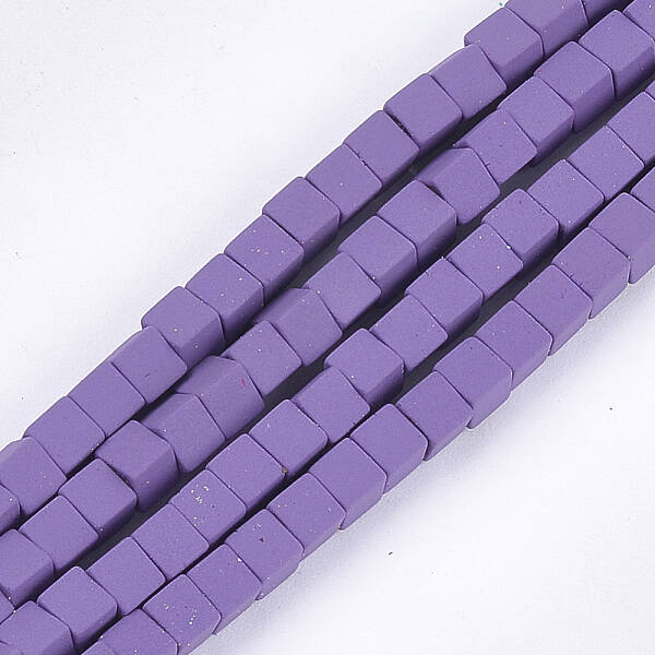 Spray Painted Non-magnetic Synthetic Hematite Beads Strands