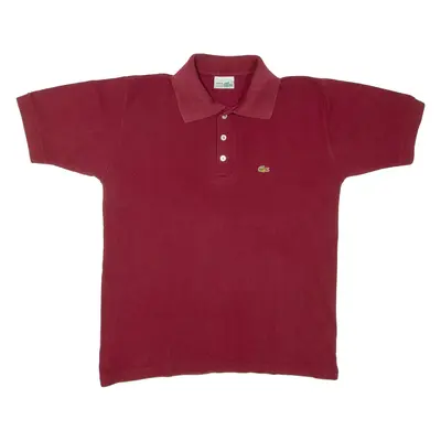 LACOSTE Mens Polo Shirt Maroon L